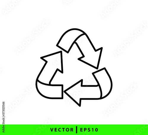Trash can icon vector logo design template