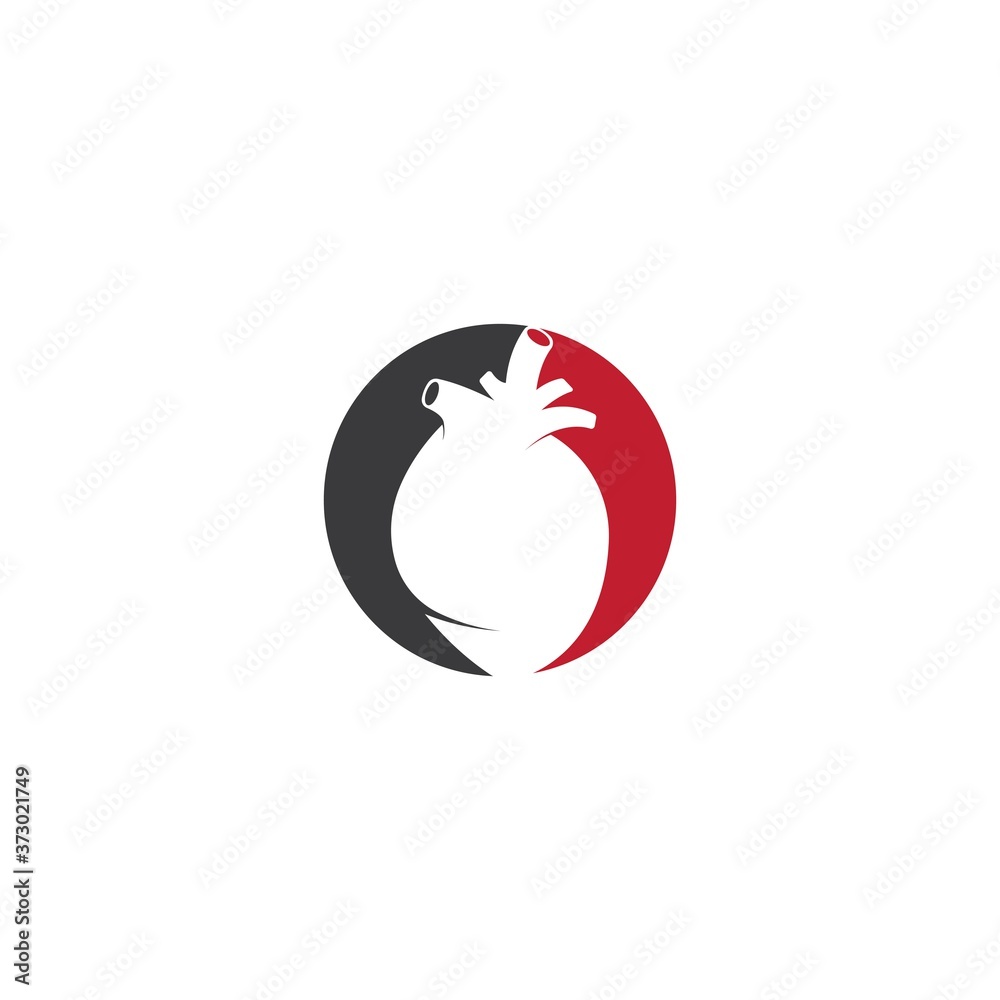 Fototapeta premium Human heart medical vector