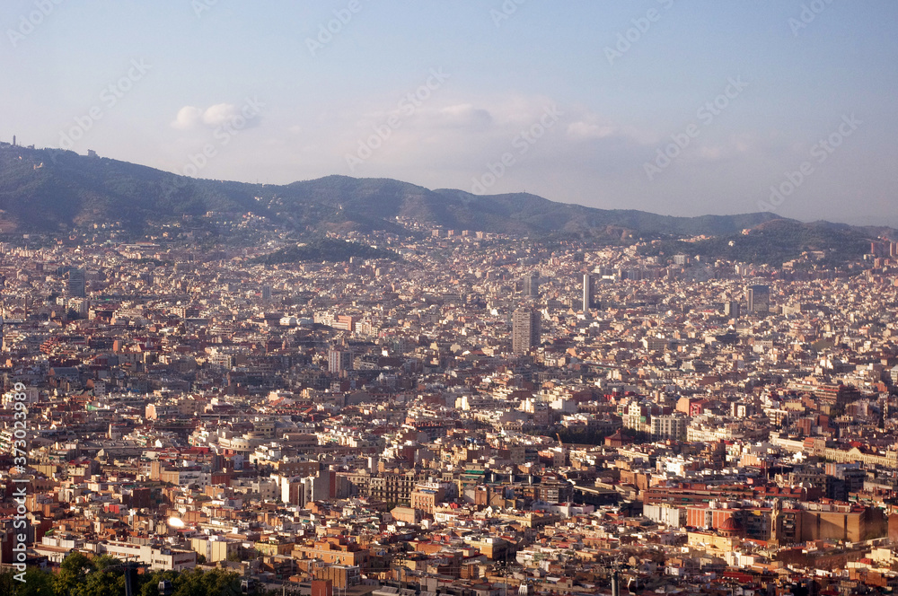 バルセロナ市街地の風景