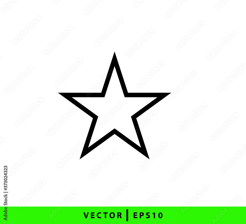 Star icon vector logo design template