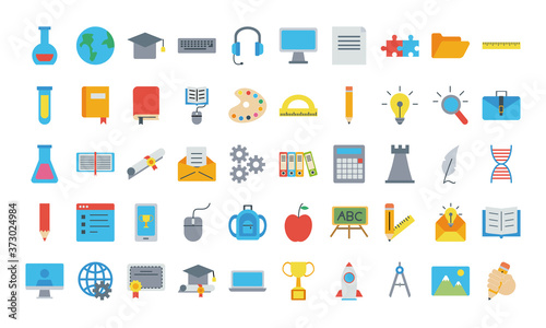 bundle of fifty back to school supplies