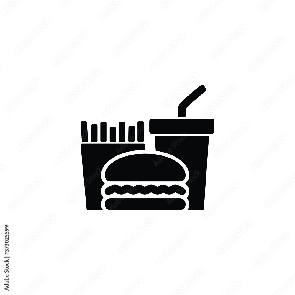 Fast food icon isolated vector on white background, sign and symbol object concept. Fast food icon isolated vector on white background, sign and symbol object concept.