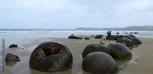 Canvastavla Moeraki boulders New Zealand
