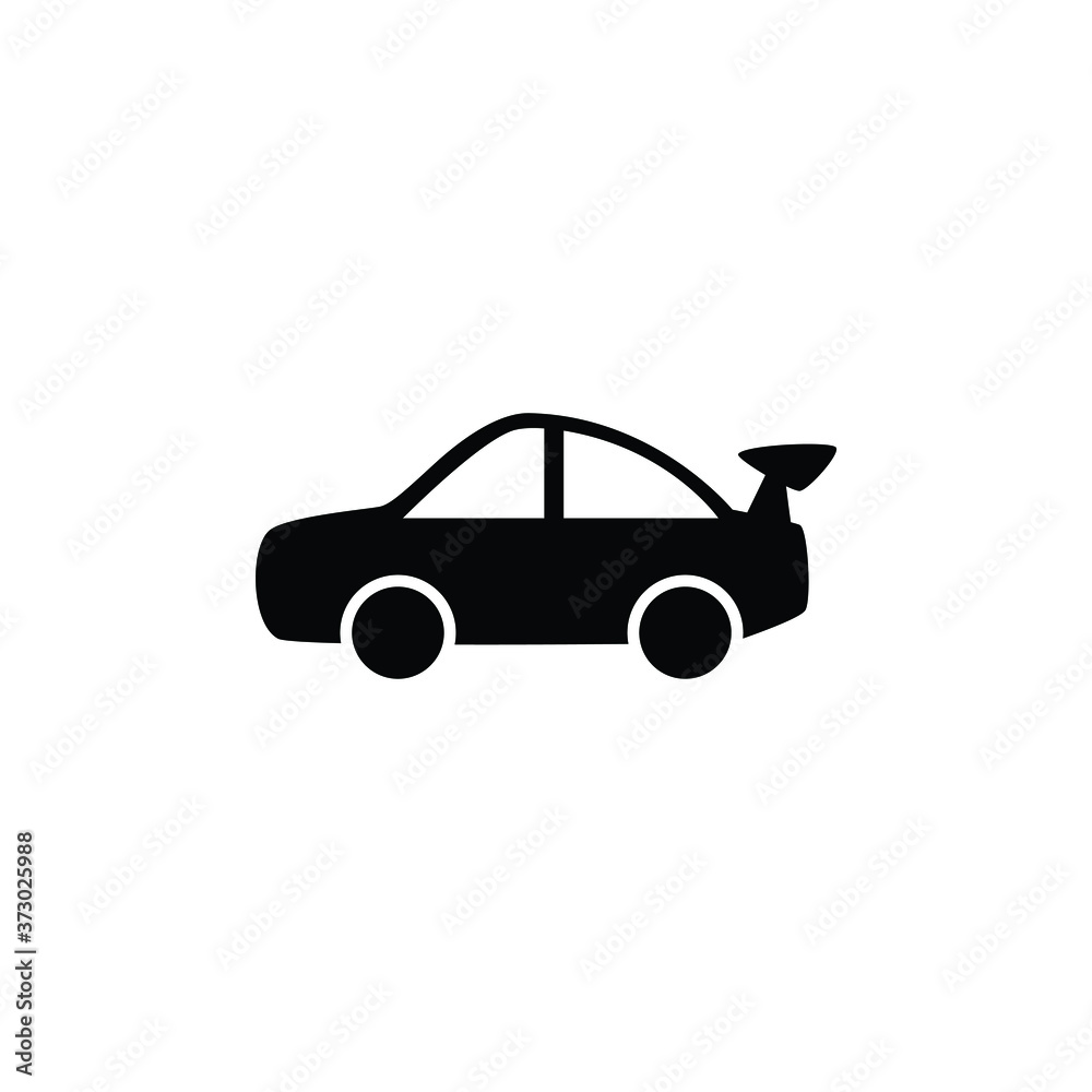 Sport car icon isolated vector on white background, sign and symbol object concept. Sport car icon isolated vector on white background, sign and symbol object concept.