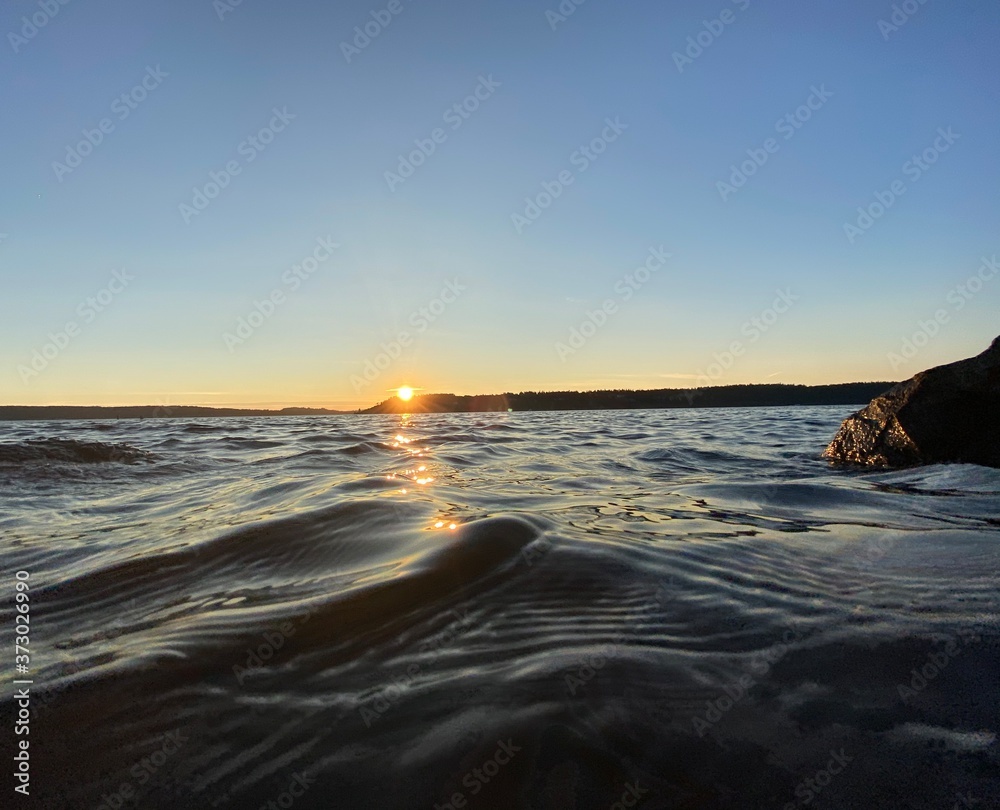 Obraz premium sunset on the beach