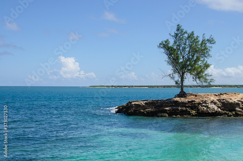 Vista del mar en Gibara, Cuba photo