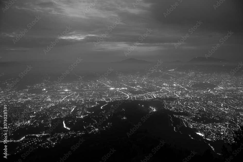 Viewpoint from Santa Elena. Medellín city Colombia. 