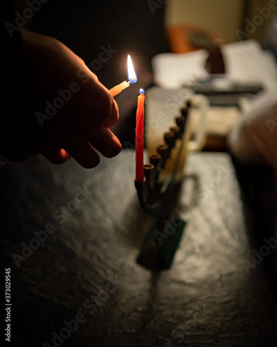 Photography first night of hanukkah