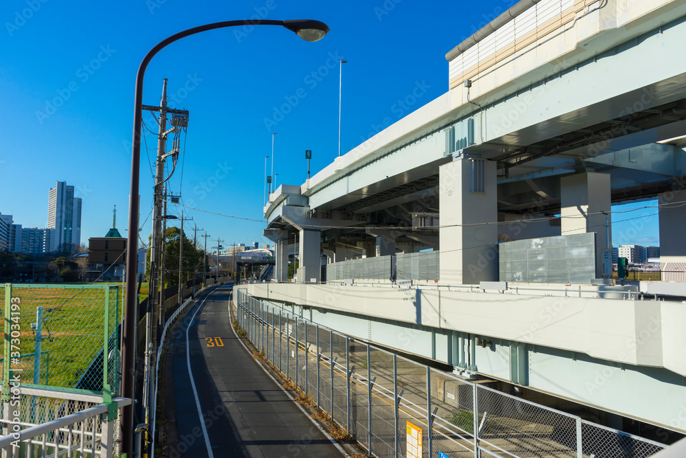 Fototapeta The modern Metropolitan Expressway Rte No