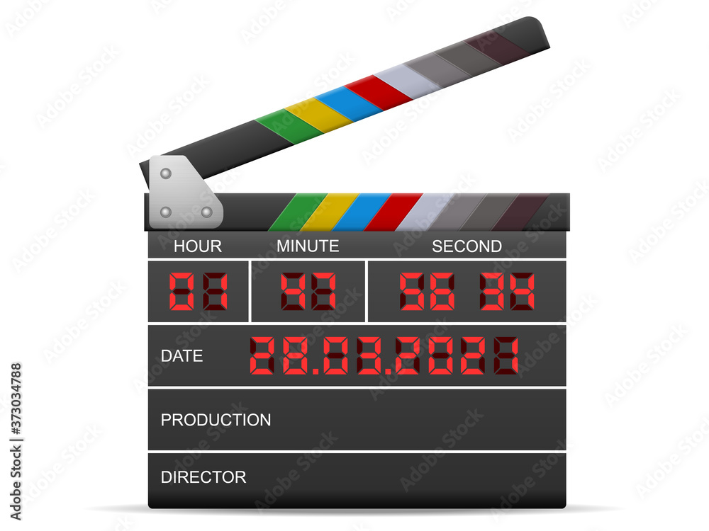 Fototapeta premium Digital clapperboard