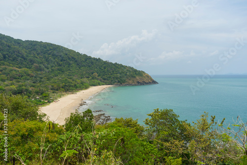 View of tropical beach at Koh Lanta island, Thailand. 
