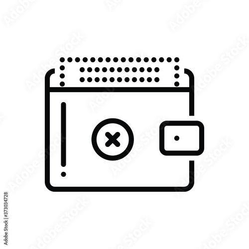 Black line  icon for lose