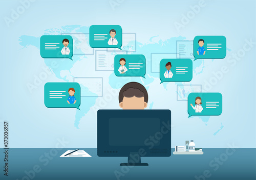 Online Doctor concept