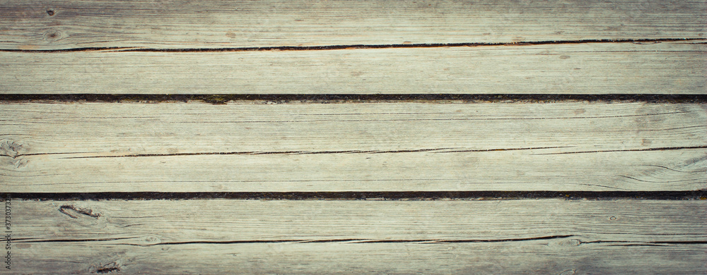 Wooden boards as backdrop or background texture, copy space for text