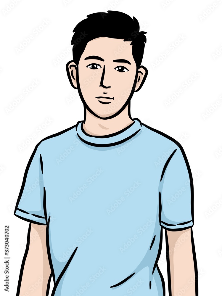 cartoon cute man on white background cartoon cute man on white background