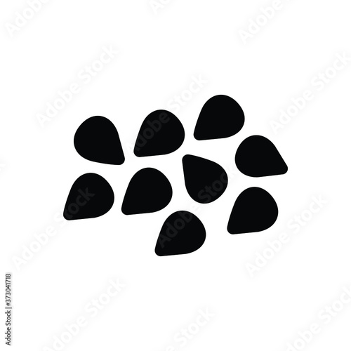 Black solid icon for charoli