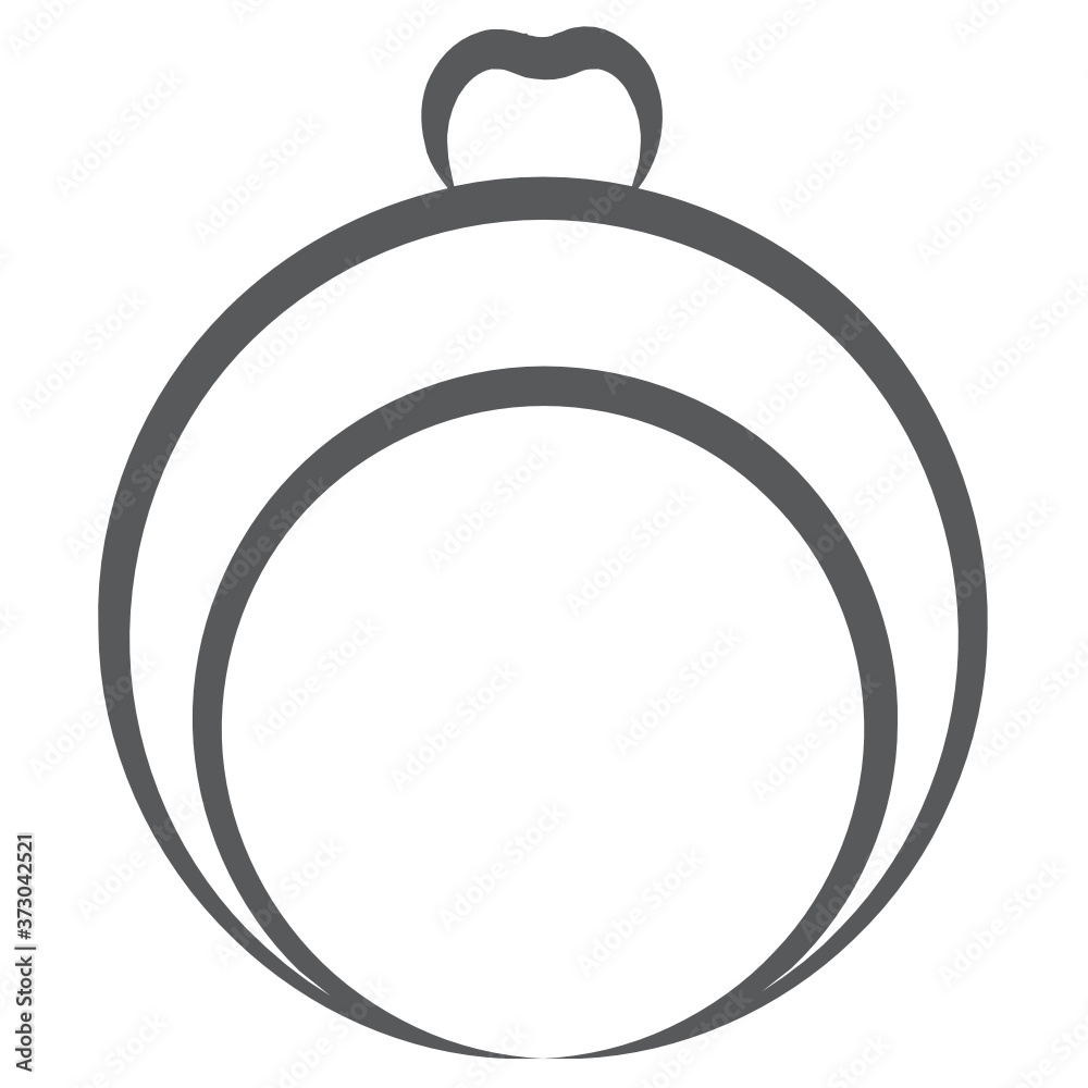 Wedding ring, line icon in editable style
Wedding ring, line icon in editable style