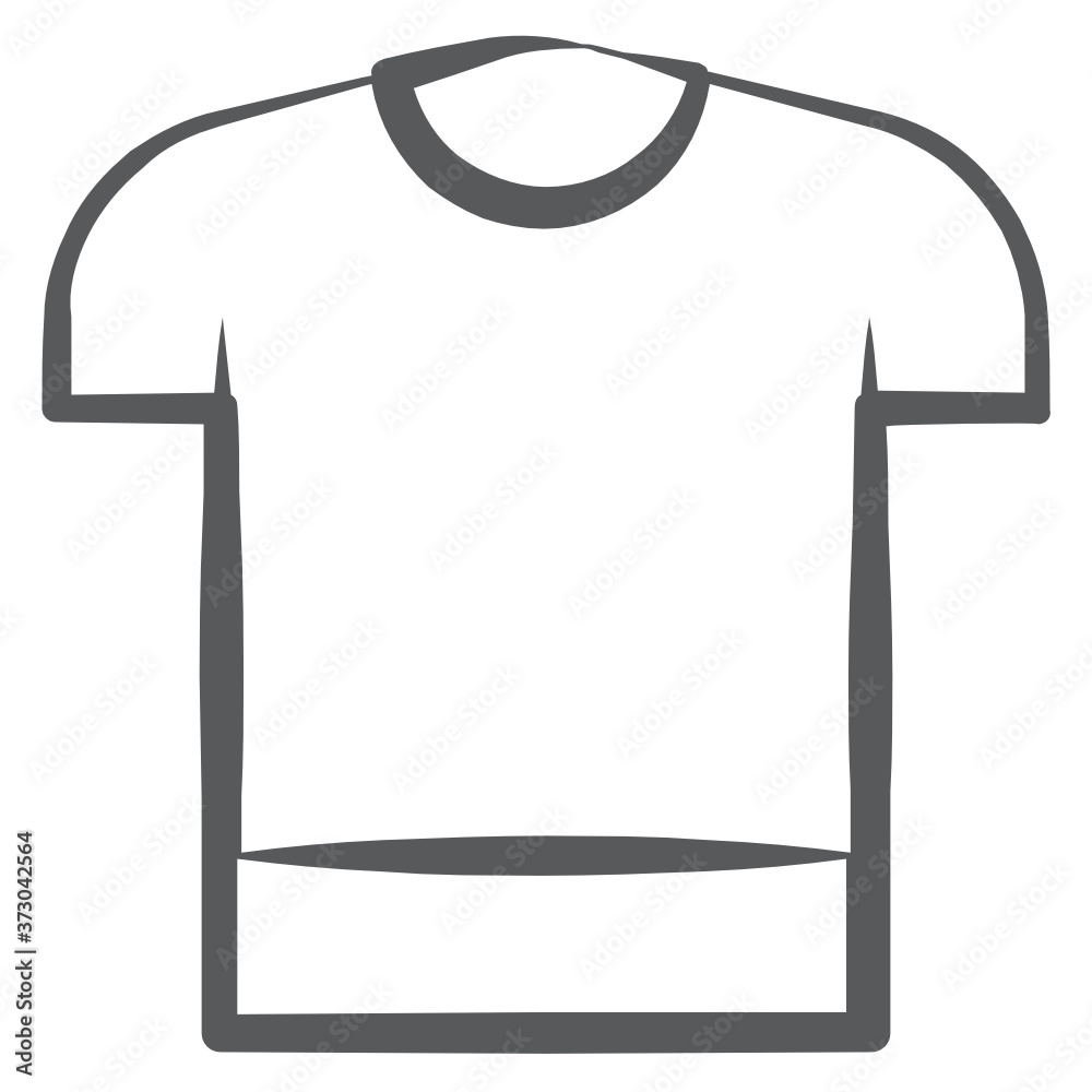 A linear vector design of ladies shirt icon
A linear vector design of ladies shirt icon