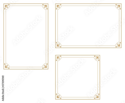 Decorative frame.A frame that gave a change in size to the same design.Good frame for a4 size paper.Certificate frame.