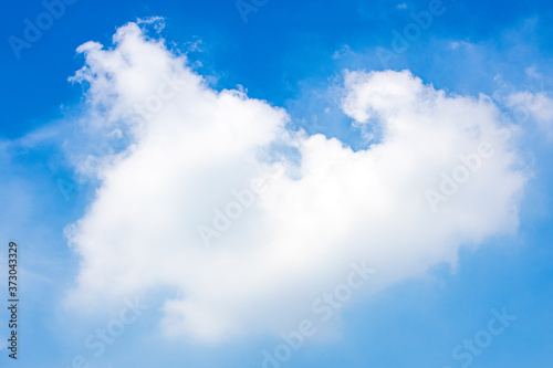 Blue sky and white clouds fine weather