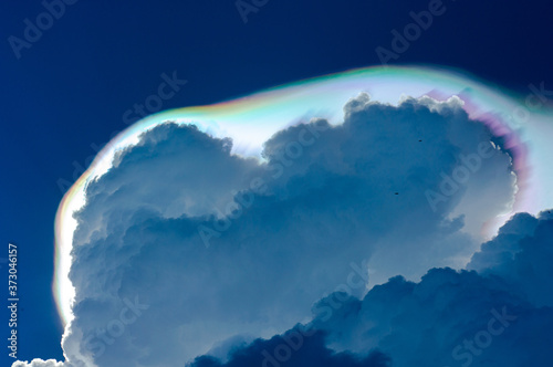 iridescents clouds in the sky 2 photo