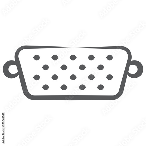 
Vga port icon in modern linear style 
