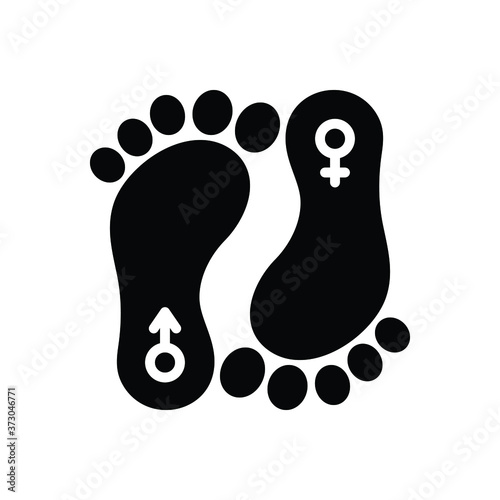 Black solid  icon for sex 