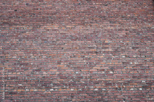 Red brick wall pattern downtown Portland  OR.