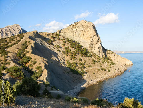 View of the mountain Koba-Kaya on the Black Sea in Crimea © engineervoskin