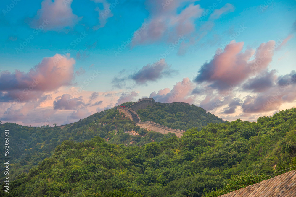 View of the great Chinese wall