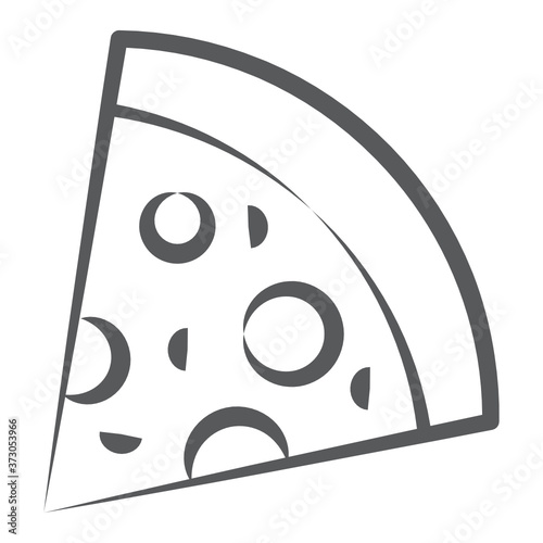  Italian cuisine vector, pizza in line vector 