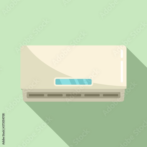 Home air conditioner icon. Flat illustration of home air conditioner vector icon for web design
