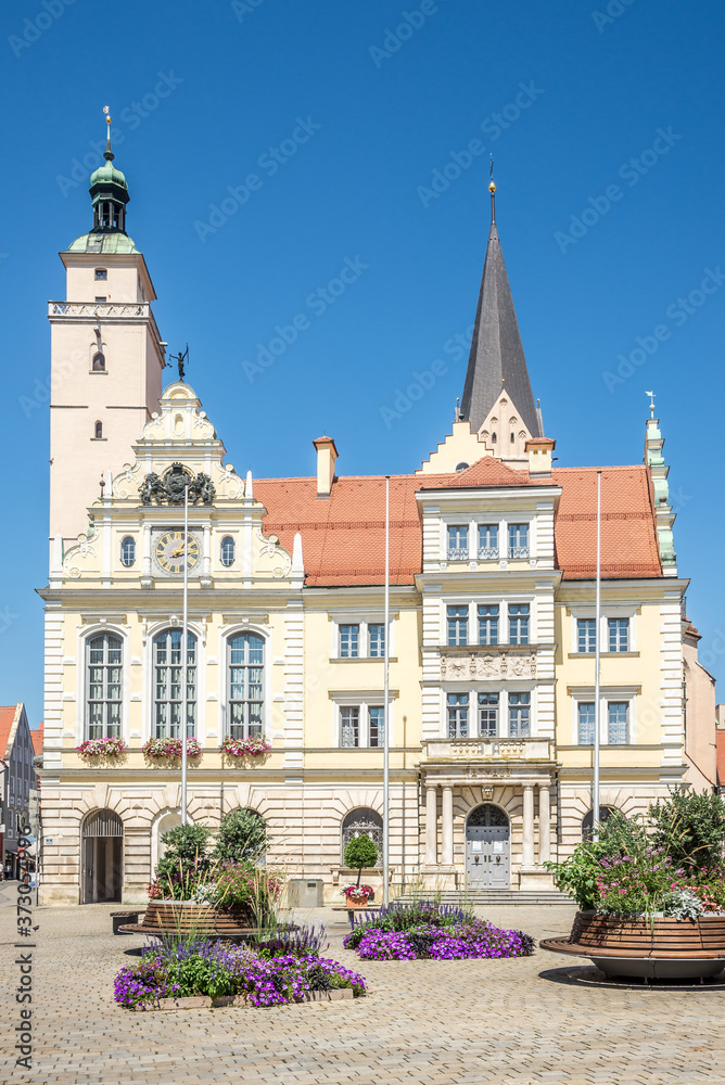 View at the Building of Old Town hall in Ingolstadt, Germany