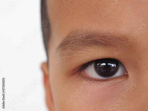 Fototapeta Naklejka Na Ścianę i Meble -  Black eyes of a boy