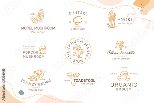 Mushroom Emblems Set