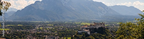 Feste Hohensalzburg in Salzburg Österreich Stadt Panorama