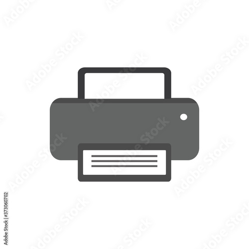 printer icon isolate on white background drawing by illustration. Printer vector. 