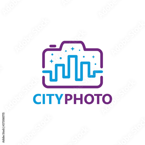 City Photography Logo Template Design Vector