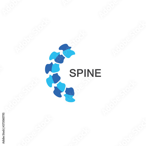 Spine chiropractic Care logo designs concept, Backbone Logo template