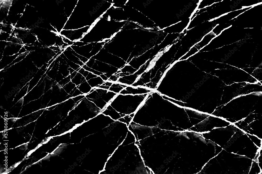 Abstract  black marble dark texture vein patterns background