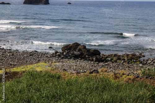 Grandes rocas en las costas del mas  photo