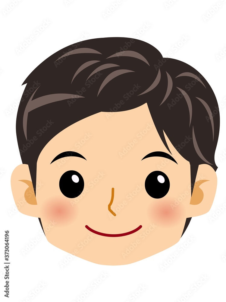 カーディガンを着た男子学生