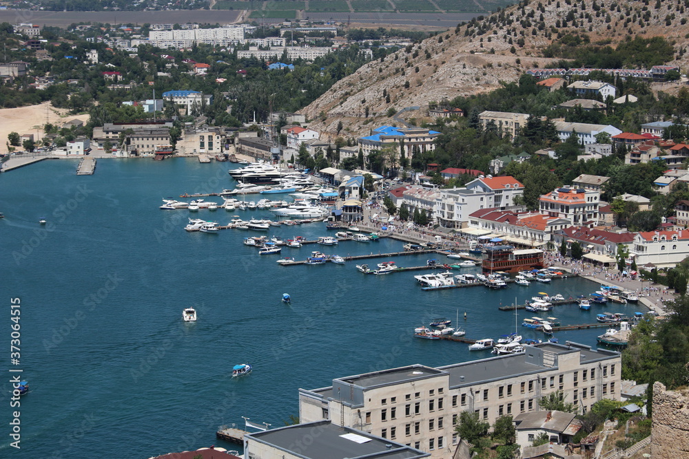 Beautiful views of the Black Sea Balaklava Sevastopol