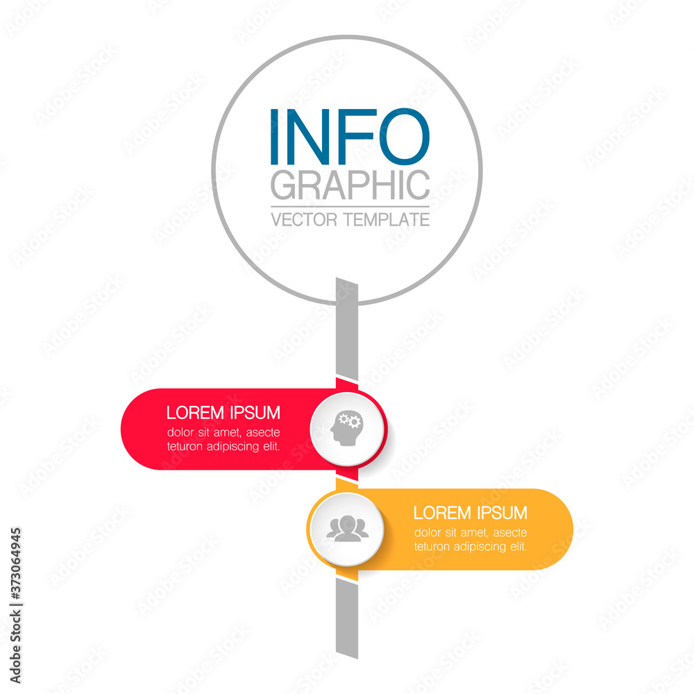 Vector infographic template with 2 steps or options. Data presentation, business concept design for web, brochure, diagram. Vector infographic template with 2 steps or options. Data presentation, business concept design for web, brochure, diagram.