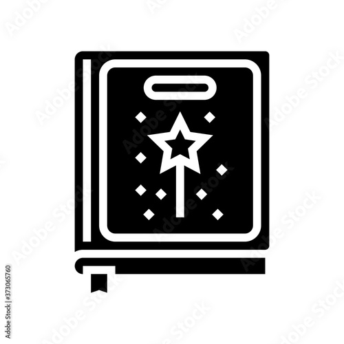 fairy tale genre glyph icon vector. fairy tale genre sign. isolated contour symbol black illustration