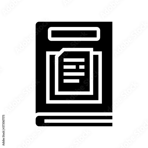 nonfiction genre glyph icon vector. nonfiction genre sign. isolated contour symbol black illustration