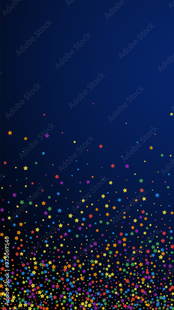 Festive worthy confetti. Celebration stars. Rainbo Festive worthy confetti. Celebration stars. Rainbo