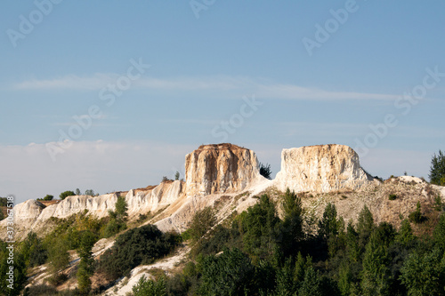 Chalk mountains in the Voronezh region. "White well".