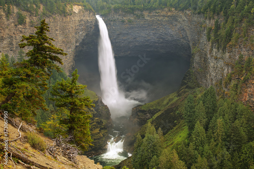 Helmcken Falls on Murtle River in Wells Gray Provincial Park  British Columbia  Canada