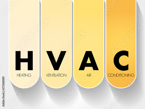 HVAC - Heating, Ventilation, and Air Conditioning acronym, concept background